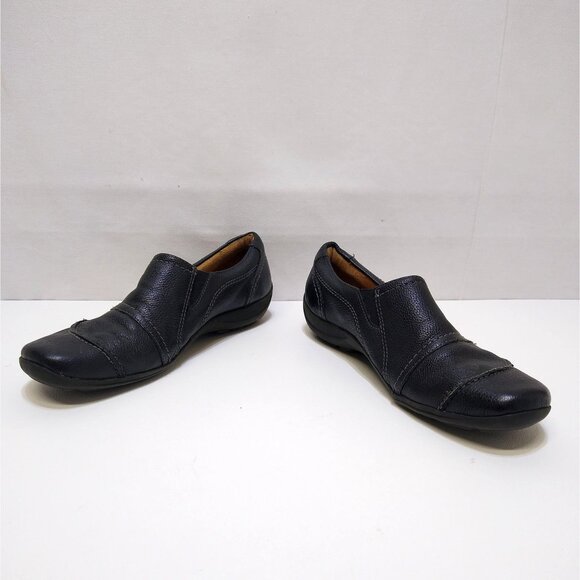 Naturalizer Leather Slip-On Shoes Button Detailing Womens Sz 6.5 Casual Business - Picture 2 of 11